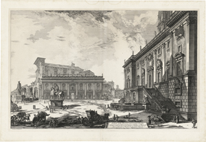 Lot 5283, Auction  121, Piranesi, Giovanni Battista, Veduta della Piazza del Campidoglio