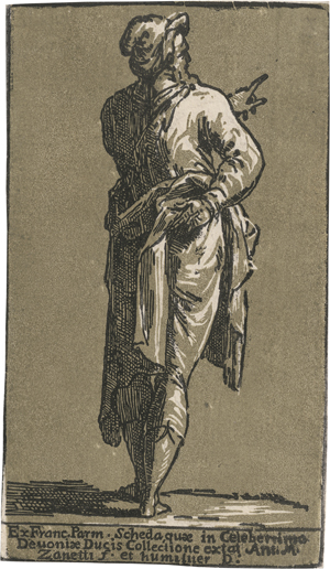 Lot 5311, Auction  121, Zanetti, Antonio Maria, Stehender Mann in Rückenansicht