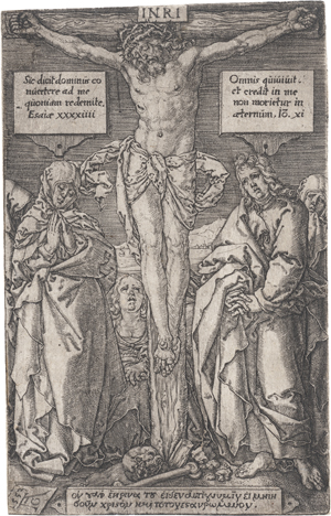 Lot 5422, Auction  121, Aldegrever, Heinrich, Christus am Kreuz 