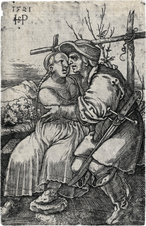 Lot 5439, Auction  121, Beham, Hans Sebald, Der Bauer und sein Liebchen