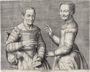 Lot 5451, Auction  121, Bos, Jacobus, La Vecchia Rimbambita muove Riso alla Fanciuletta