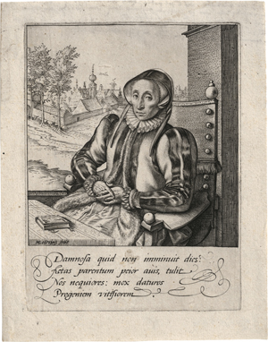 Lot 5496, Auction  121, Goltzius, Hendrick, Bildnis der Anna Fullings, Mutter des Künstlers 