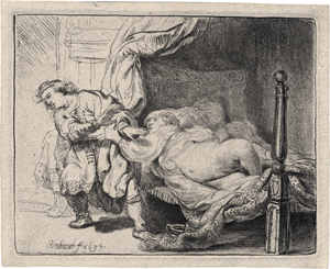 Lot 5594, Auction  121, Rembrandt Harmensz. van Rijn, Joseph und Potiphars Weib