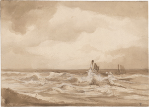 Lot 6793, Auction  121, Preller d. Ä., Friedrich, Am Strand bei Ostende