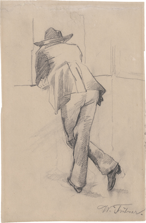 Lot 6850, Auction  121, Trübner, Wilhelm, Blick aus einem Fenster im Heidelberger Schloss