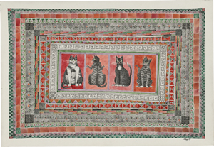 Lot 7313, Auction  121, Klapper, Siegfried, Katzenteppich