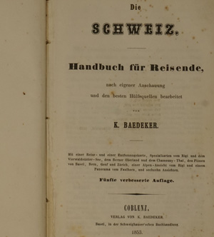 Lot 69, Auction  122, Baedeker, Karl, Die Schweiz 