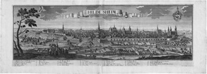 Lot 168, Auction  122, Probst, Johann Friedrich, "Hildesheim". Zweiteilige Panoramaansicht Hildesheims nach Friedrich Bernhard Werner in Kupferstich 