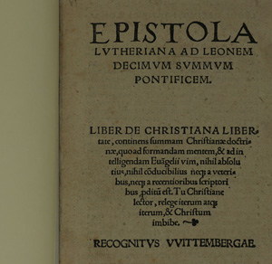 Lot 1408, Auction  122, Luther, Martin, Epistola a ad leonem decimum summum pontificem