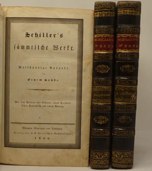 Lot 2092, Auction  122, Schiller, Friedrich, Sämmtliche Werke. Vollständige Ausgabe in einem Bande