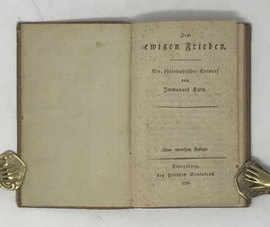 Lot 2175, Auction  122, Kant, Immanuel, Zum ewigen Frieden