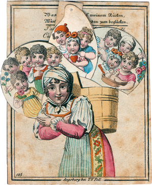 Lot 2210, Auction  122, Was ich trag auf meinem Rücken und Hebelzugbillet, Wünscht man Freunden zum beglücken