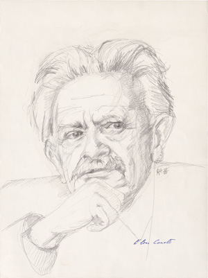 Lot 2304, Auction  122, Canetti, Elias, Brief und signiertes Porträt
