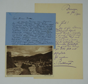 Lot 2306, Auction  122, Dichter und Schriftsteller, Konvolut Autographen