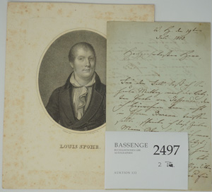 Lot 2497, Auction  122, Spohr, Louis, Brief 1853