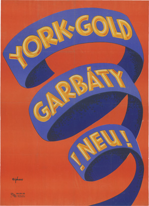 Lot 2727, Auction  122, Gipkens, Julius, York-Gold Garbáty. Großplakat