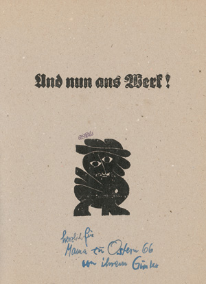 Lot 3448, Auction  122, Fuchs, Günter Bruno und Eremiten-Presse, Spiel- & Polterbuch