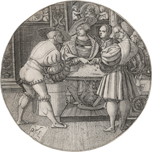 Lot 5148, Auction  122, Monogrammist PVL, Drei Männer beim Würfelspiel