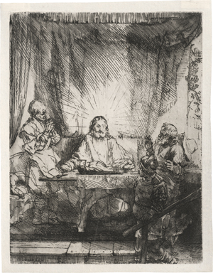 Lot 5185, Auction  122, Rembrandt Harmensz. van Rijn, Christus in Emmaus