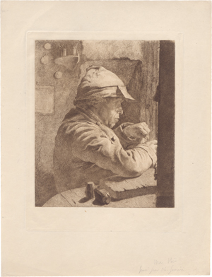 Lot 5291, Auction  122, Guérin, Christophe, Bildnis des Vaters (Kupferstecher in seiner Werkstatt)