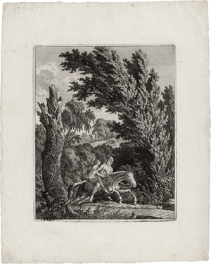 Lot 5298, Auction  122, Kolbe, Carl Wilhelm, Ein Reiter mit Lanze