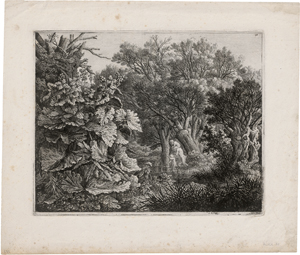 Lot 5302, Auction  122, Kolbe, Carl Wilhelm, Weidengehölz im Sumpf
