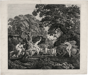 Lot 5308, Auction  122, Kolbe, Carl Wilhelm, Die Hirschjagd