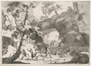 Lot 5347, Auction  122, Ricci, Marco, Die Landschaft mit der Tötung der Schlange