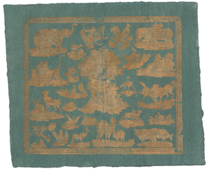 Lot 5370, Auction  122, Brokatpapier, Renner, Georg Nikolaus: Adam und Eva