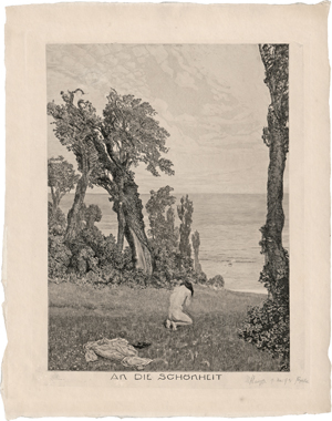 Lot 5481, Auction  122, Klinger, Max, An die Schönheit