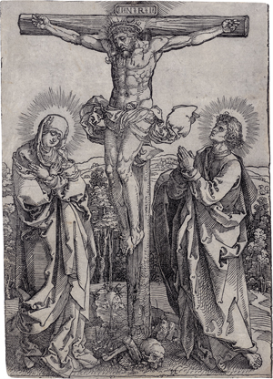 Lot 5558, Auction  122, Dürer, Albrecht, Chritus am Kreuz mit der Engelbordüre