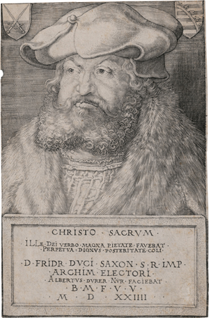 Lot 5570, Auction  122, Dürer, Albrecht, Friedrich der Weise, Kurfürst von Sachsen