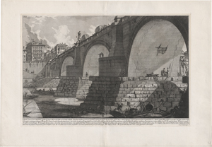 Lot 5660, Auction  122, Piranesi, Giovanni Battista, Veduta del Ponte d'Elio Adriano