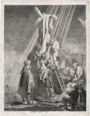 Lot 5673, Auction  122, Rembrandt Harmensz. van Rijn, Die Große Kreuzabnahme