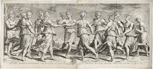 Lot 5702, Auction  122, Thomassin, Philippe, Apollo, von den Musen umkreist