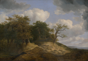 Lot 6057, Auction  122, Ezdorf, Johann Christian Michel, Nordische Küstenlandschaft mit Eichenwald bei aufziehendem Gewitter