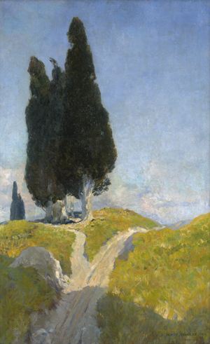 Lot 6169, Auction  122, Horst-Schulze, Paul, Zypressen in der Mittagssonne