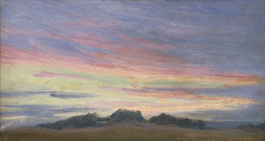Lot 6184, Auction  122, Bredsdorff, Johan Ulrik, Abendglühen über der Landschaft ("Aften ved Nørre Risager")