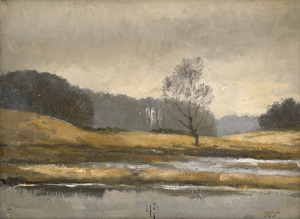 Lot 6188, Auction  122, Foss, Harald Frederik, Winterliches Seeufer