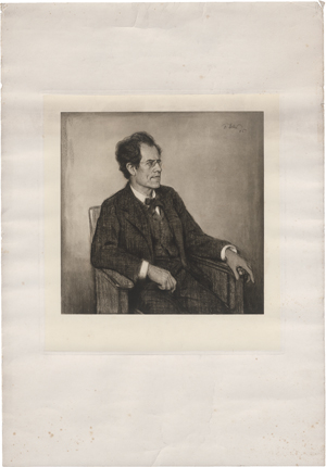 Lot 6342, Auction  122, Erler, Fritz - nach, Bildnis Gustav Mahler im Lehnstuhl
