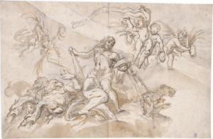 Lot 6669, Auction  122, Italienisch, 18. Jh. Hercules triumphans