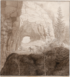 Lot 6734, Auction  122, Reichel, Friedrich Daniel, Der Kuhstall in der sächsischen Schweiz