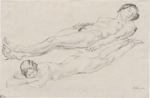 Lot 6810, Auction  122, Wrba, Georg, Zwei liegende weibliche Akte