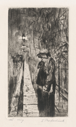 Lot 8024, Auction  122, Ury, Lesser, Nächtliche Begegnung in der Tiergartenstraße