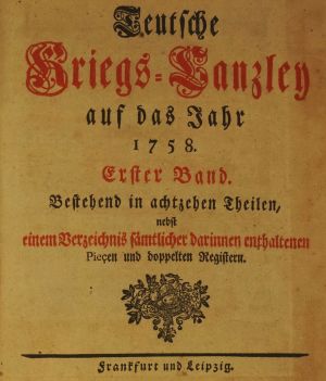 Lot 534, Auction  123, Teutsche Kriegs-Canzley, Teutsche Kriegs-Canzley