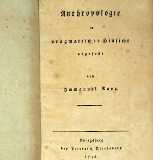Lot 2184, Auction  123, Kant, Immanuel, Anthropologie in pragmatischer Hinsicht