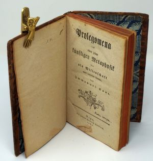Lot 2186, Auction  123, Kant, Immanuel, Prolegomena zu einer jeden künftigen Metaphysik