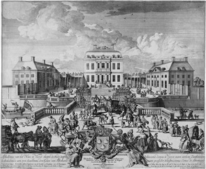 Lot 2773, Auction  123, Schenk, Peter, Afbeeldinge van het Huis te Voorst, buiten de Stadt Zutfen