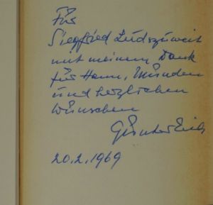 Lot 3106, Auction  123, Eich, Günter, Maulwürfe. Prosa (signiert)