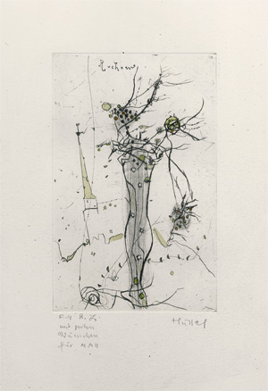 Lot 3248, Auction  123, Hussel, Horst, Zwei Blumensträuße. Kaltnadelradierungen in Schwarz, signiert